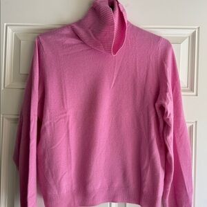 Pink cashmere Turtleneck Sweater